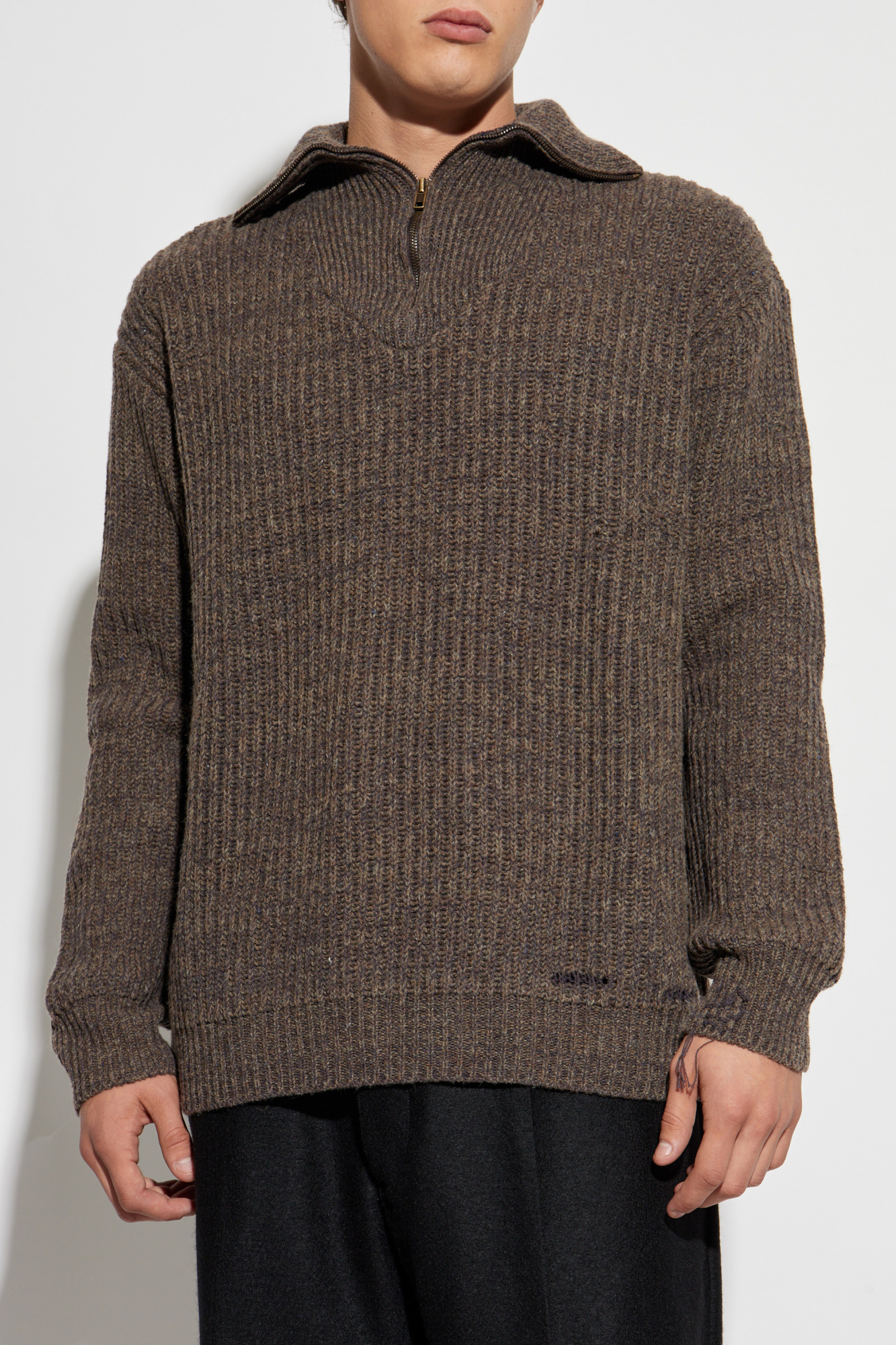Maison Margiela Sweater with a zip-up collar | Men's | Vitkac
